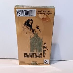 The Dorm That Dripped Blood (VHS, 1984)-Horror-Mystery-Media Home Ent.-Rental